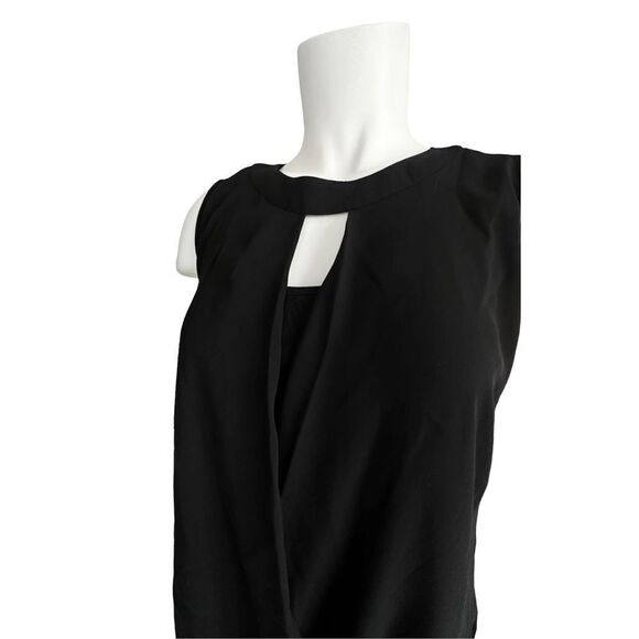 41 Hawthorn Women's Clearwater Mixed Material Surplice Sleeveless Blouse Sz PXS - Picture 2 of 6
